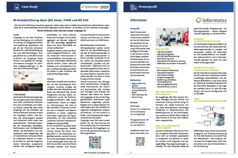 Informatec im BARC Guide 2021