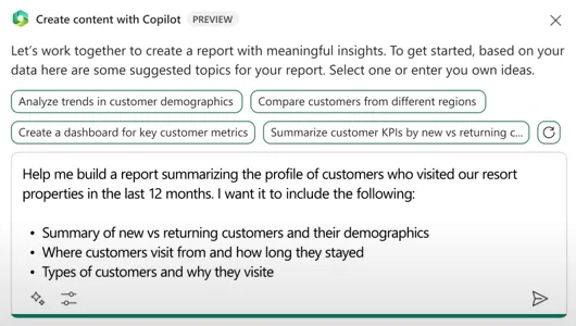 create content with copilot