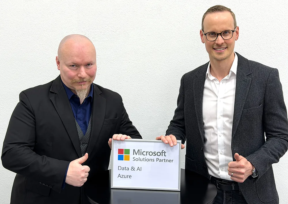 Aron Weller und Oliver Ruf von Informatec