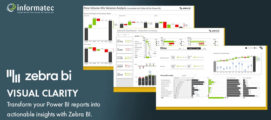 Visual Clarity mit Zebra BI for Power BI Informatec