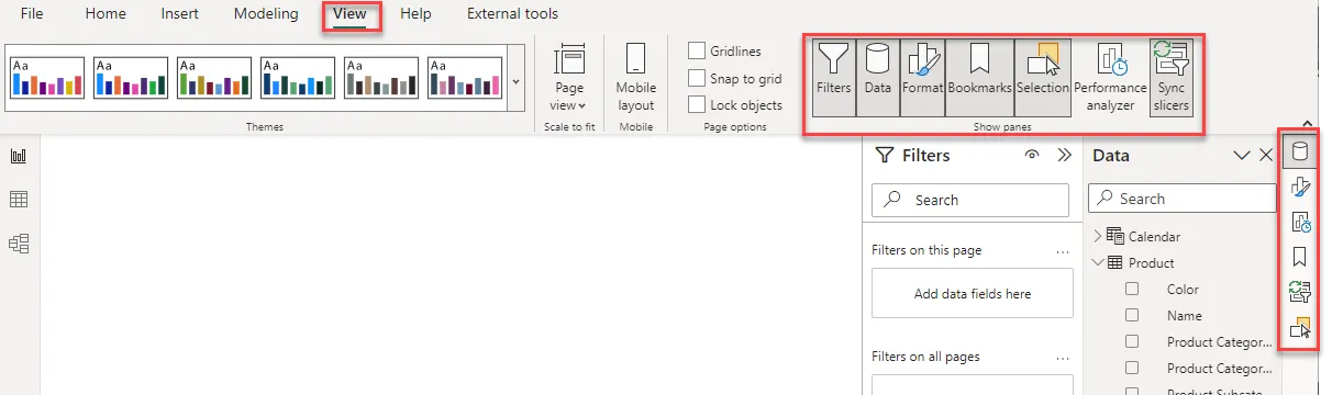 New panel introduced in Microsoft Power BI