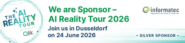Informatec Sponsor an Qlik AI Reality Tour Düsseldorf 2026