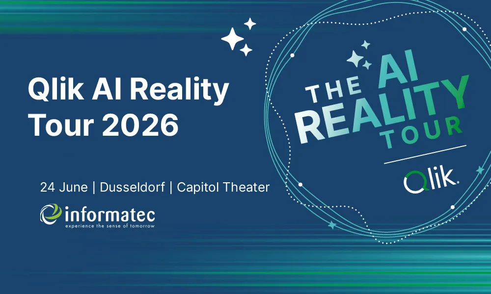 Informatec Sposnor am Qlik AI Reality Tour Düsseldorf 2026