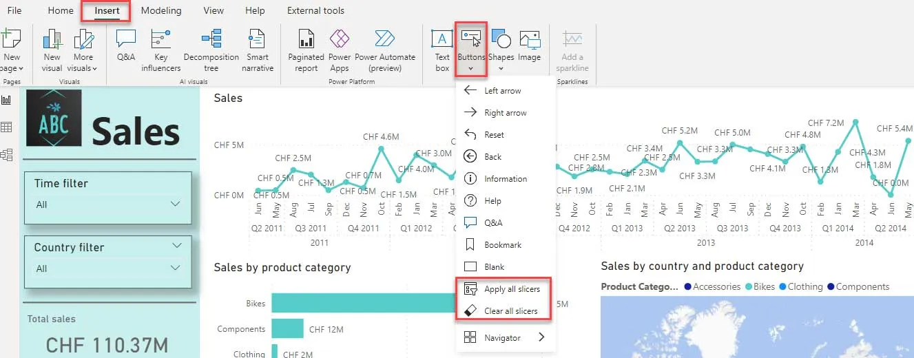 filtering via slicers is on a new level in Microsoft Power BI