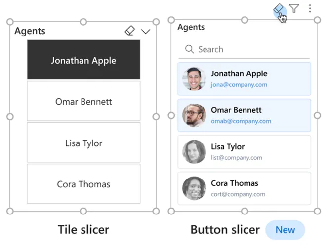 button slicer