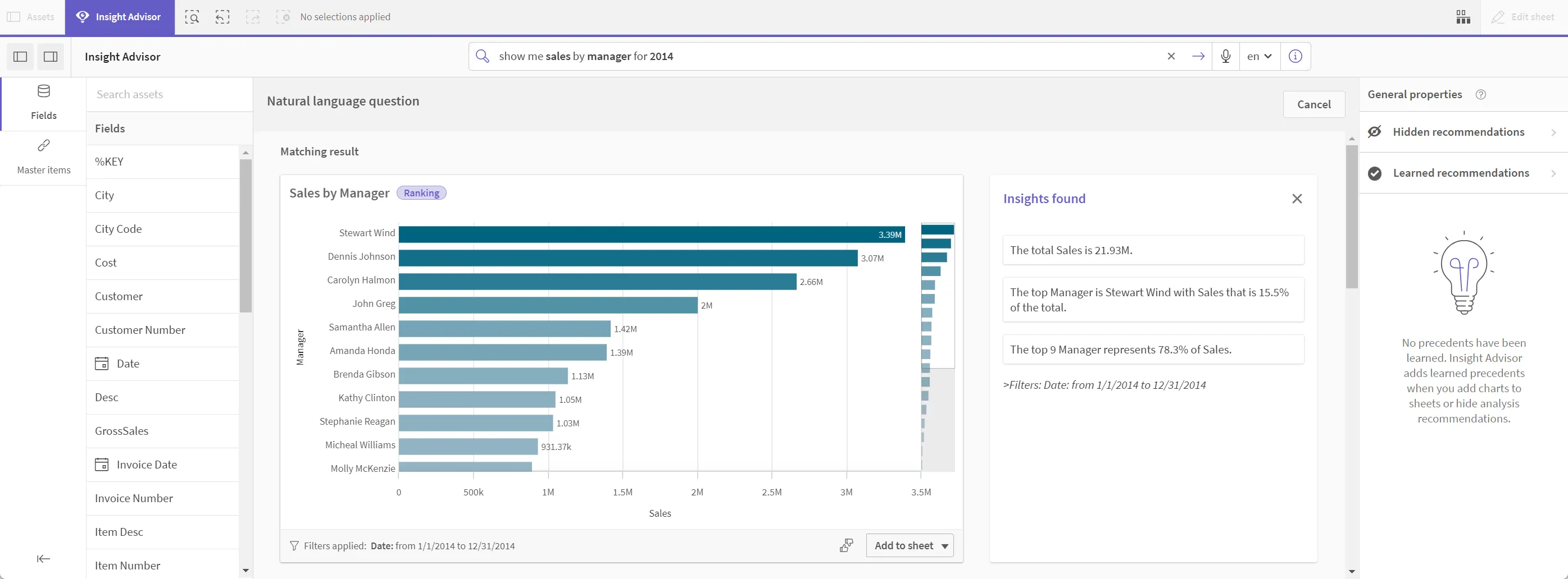 Qlik Insight Avisor