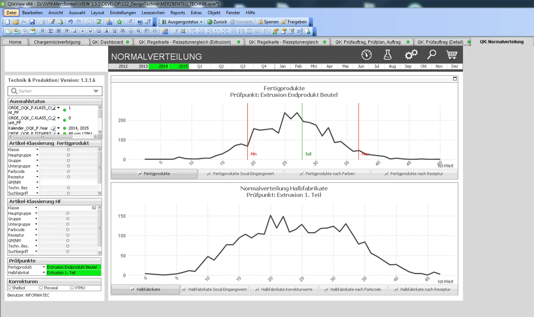 Printscreen Applikation merz+benteli 1