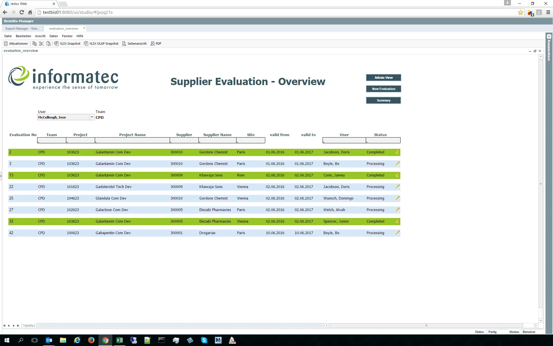 Jedox Supplier Evaluation 3