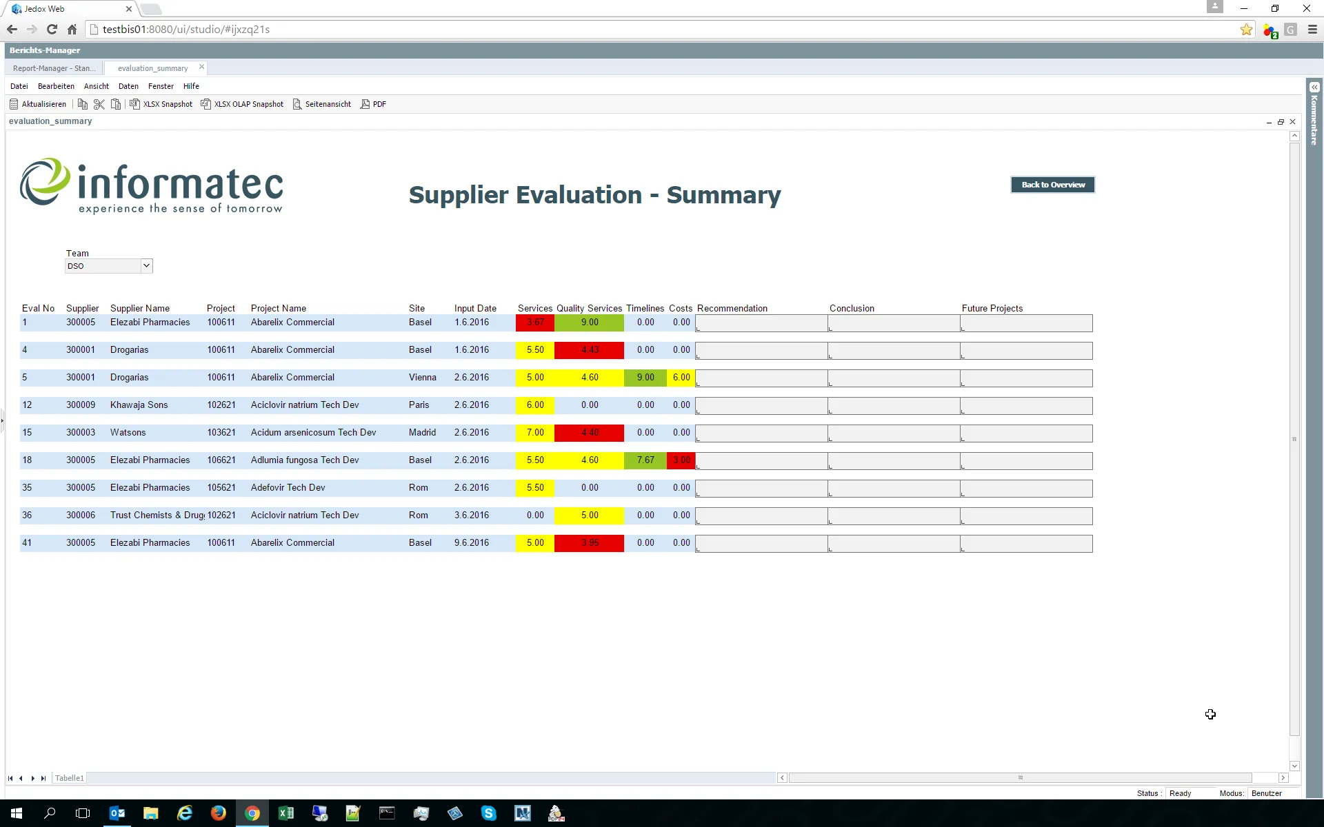 Jedox Supplier Evaluation 4